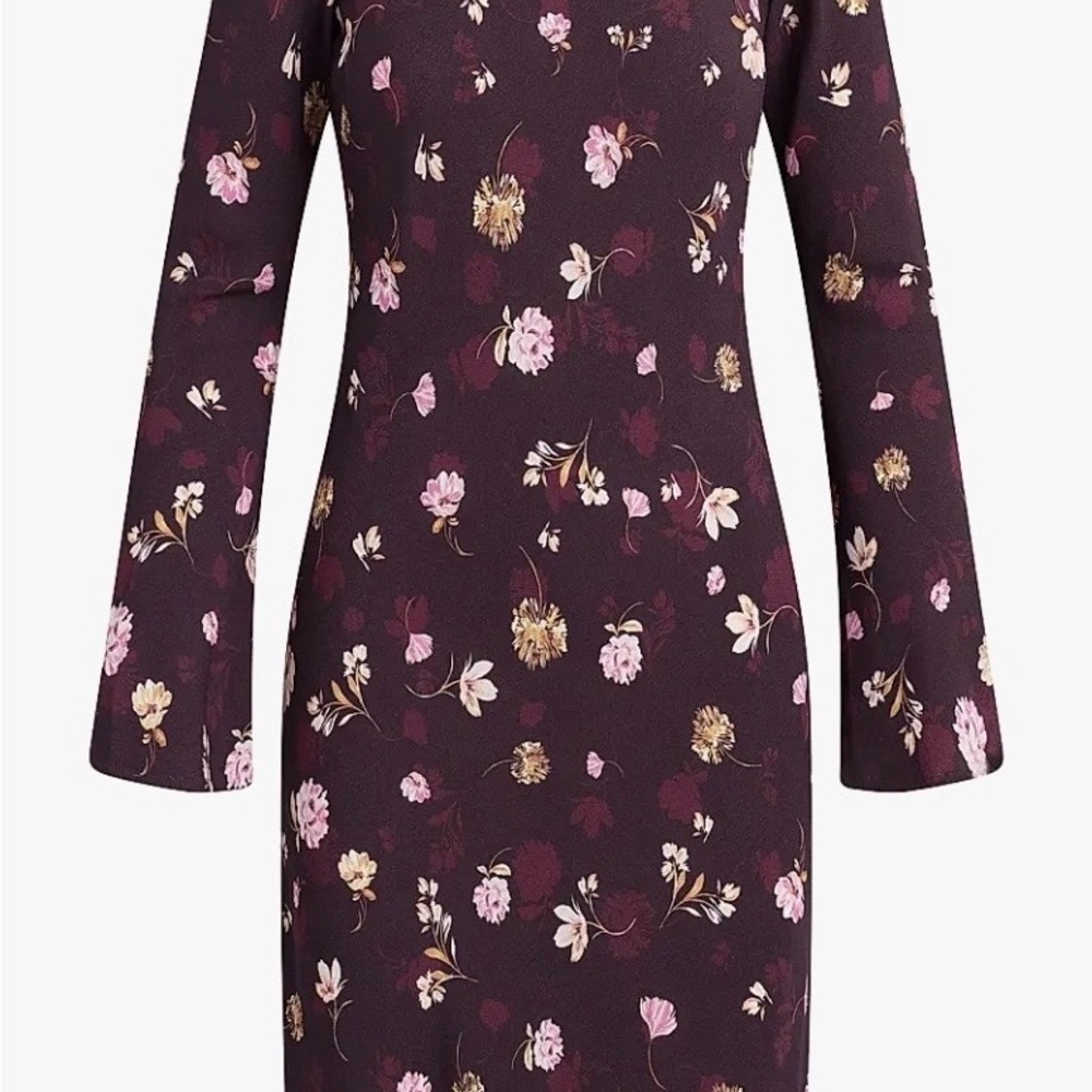 NWT Favorite Daughter Dark Floral Long Sleeve Dress